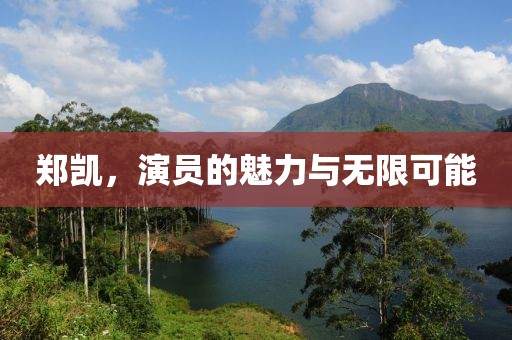 鄭凱，演員的魅力與無限可能