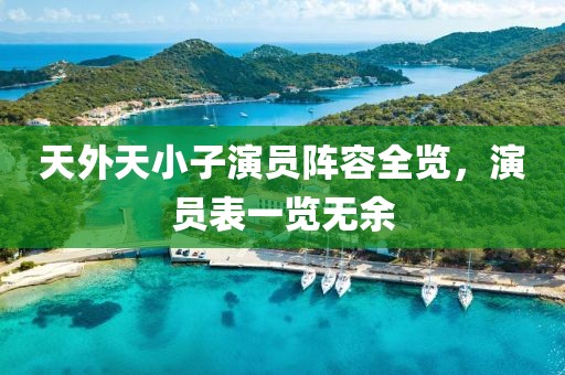 天外天小子演員陣容全覽，演員表一覽無(wú)余