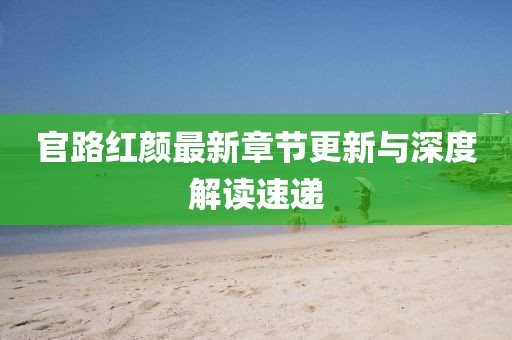 官路紅顏最新章節(jié)更新與深度解讀速遞