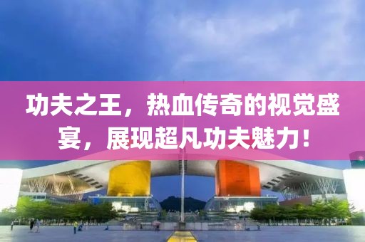功夫之王，熱血傳奇的視覺(jué)盛宴，展現(xiàn)超凡功夫魅力！