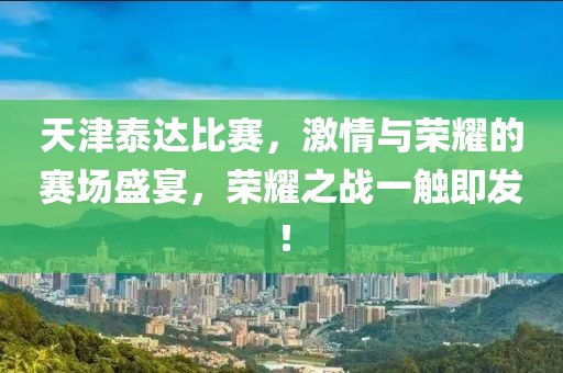 天津泰達比賽，激情與榮耀的賽場盛宴，榮耀之戰(zhàn)一觸即發(fā)！