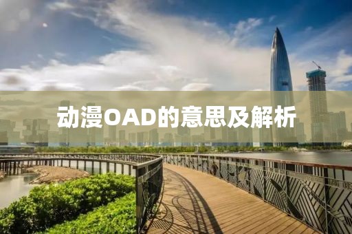動漫OAD的意思及解析
