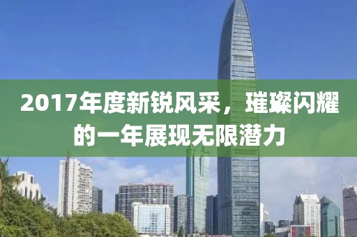 2017年度新銳風(fēng)采，璀璨閃耀的一年展現(xiàn)無(wú)限潛力