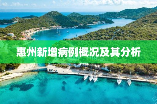 惠州新增病例概況及其分析