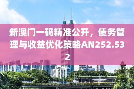 新澳門一碼精準公開，債務管理與收益優(yōu)化策略AN252.532