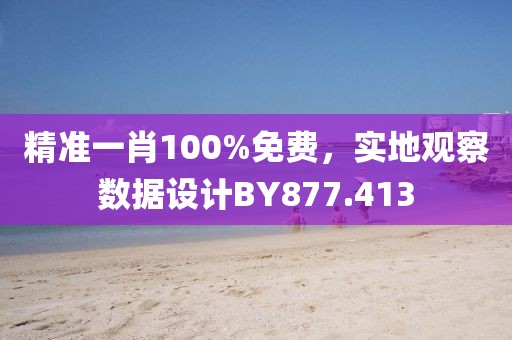 精準一肖100%免費，實地觀察數(shù)據(jù)設計BY877.413