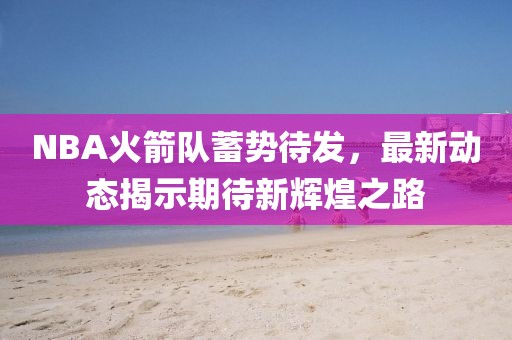 NBA火箭隊(duì)蓄勢(shì)待發(fā)，最新動(dòng)態(tài)揭示期待新輝煌之路